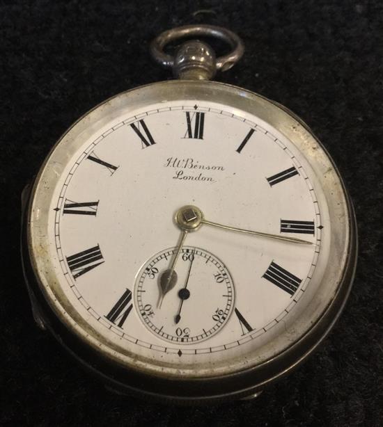 Benson silver pocket watch